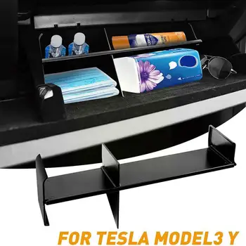 За Tesla, модел 3 Y Жабката за съхранение, преграда, органайзер, многопластова полк, контейнер за ръкавици, централна конзола Q7Y7