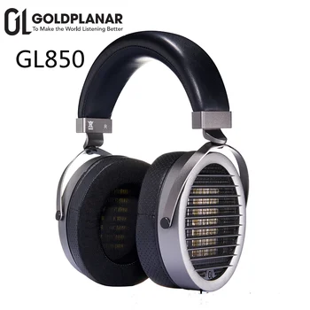 Златни плоски GL850 полночастотные слушалки Air Motion Transformer АМТ Водача Hifi Музикален монитор DJ studio бас стерео слушалки