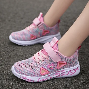 Miqieer/обувки за тенис обувки за момичета, спортни обувки, детски обувки, обувки за момичета, ежедневни обувки за бягане, окото обувки с изрезки, детски маратонки