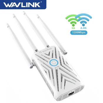 Wavlink AC 1200 двойна лента Wi-Fi Ретранслатор 2,4 G 5G Wi Fi Удължител за 4 × 5 DBi Антени Wi-Fi Усилвател на Далечния Сигнал WiFi Усилвател