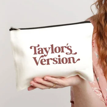 Фолклорна Косметичка Miights трак Графичен Сладък Естетичен Чантата Подарък за Феновете на Тейлър Music Swift Албуми Холщовая Косметичка За Грим