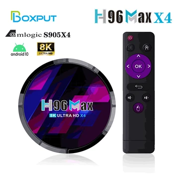 Android 11 4G/64G Smart TV Box H96 MAX X4 Amlogic S905X4 8K Tv box 2,4 G/5G Wifi Четириядрен BT 4.0 и мултимедиен плейър на ТВ-конзола