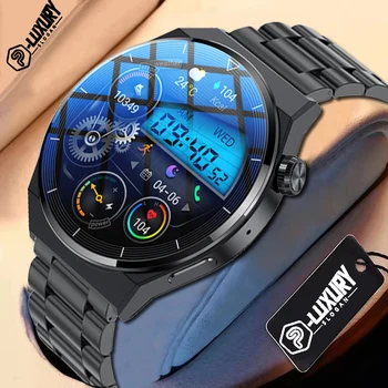 P-ЛУКСОЗНИ Часовници GT3 Смарт Часовници Мъжки Android BT Call IP68 Водоустойчив Фитнес Тракер за измерване на Кръвно Налягане Smartwatch 2023 Мъжки за Huawei